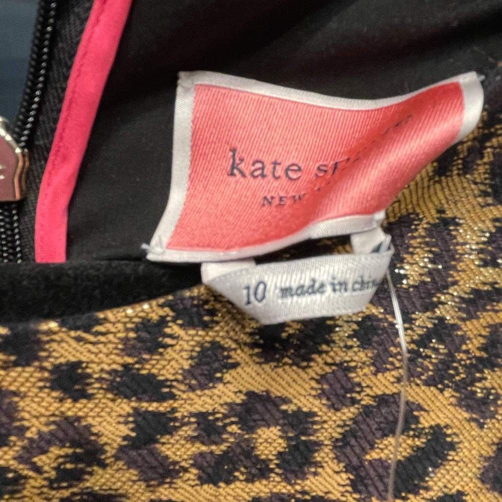 NWT Kate Spade Leapard Cocktail Dress. Size 10